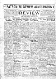 Saanich Peninsula And Gulf Islands Review Wed, July 6, 1932 (Page 1)