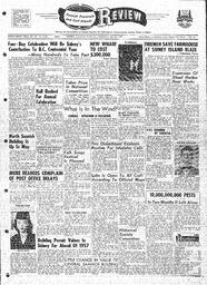 Saanich Peninsula And Gulf Islands Review Wed, June 18, 1958 (Page 1)