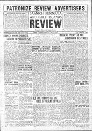 Saanich Peninsula And Gulf Islands Review Thu, February 17, 1927 (Page 1)