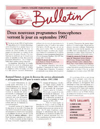   BULLETIN - CSFCB, 1997   , page 1