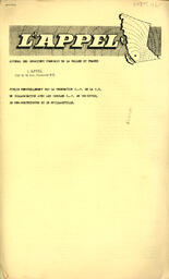   L'APPEL, LE MAGAZINE FRANCO-COLOMBIEN, 1965   , page 1