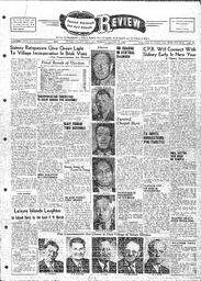 Saanich Peninsula And Gulf Islands Review Wed, December 17, 1952 (Page 1)