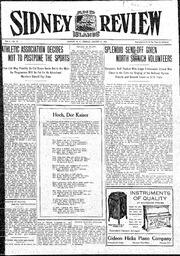 Sidney And Islands Review Fri, August 14, 1914 (Page 1)