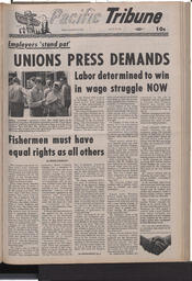   The Pacific Tribune - Friday, August 14, 1970   , page 1