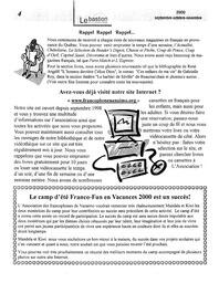   LE BASTION DE NANAIMO, 2000   , page 4