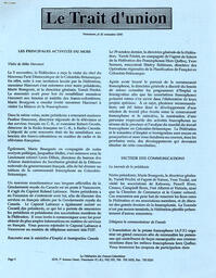   LE TRAIT D'UNION, 1990   , page 1