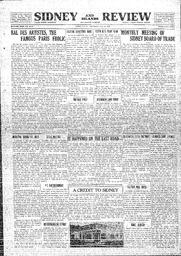 Sidney And Islands Review Thu, May 14, 1925 (Page 1)