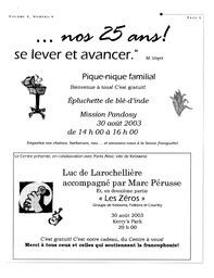   L'ANSE-AU-SABLE, 2003   , page 5