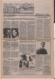 Le Soleil de Colombie, March 19, 1982, page 1