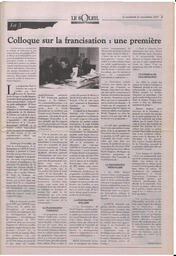 Le Soleil de Colombie-Britannique, November 21, 1997, page 3