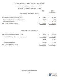   ÉTATS FINANCIERS - EN, 2001   , page 5