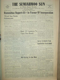The Semiahmoo Sun and White Rock Weekly, October 28, 1954 (Page 1)