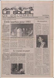 Le Soleil de Colombie, November 11, 1983, page 1