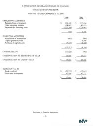   ÉTATS FINANCIERS - EN, 2004   , page 8