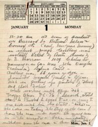 Vance daily work diary: January 1 - July 7, 1934