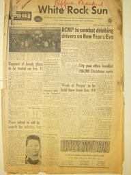 The White Rock Sun, December 31, 1959 (Page 1)