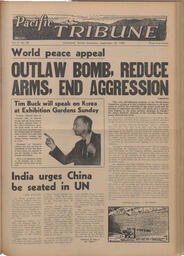   The Pacific Tribune - Friday, September 22, 1950   , page 1