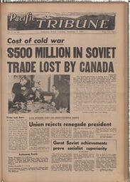   The Pacific Tribune - Friday, November 3, 1950   , page 1