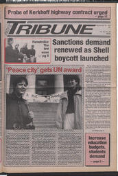   The Pacific Tribune - Wednesday, September 16, 1987   , page 1