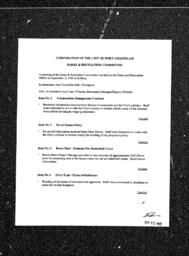 1993-09-02 - City of Port Coquitlam - Parks & Recreation Committee - Agenda
