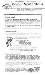   BONJOUR MAILLARDVILLE, 1986   , page 1