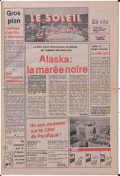 Le Soleil de Colombie, March 31, 1989, page 1