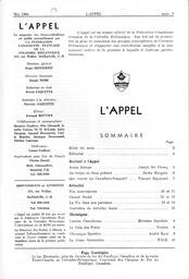   L'APPEL, LE MAGAZINE FRANCO-COLOMBIEN, 1966   , page 3